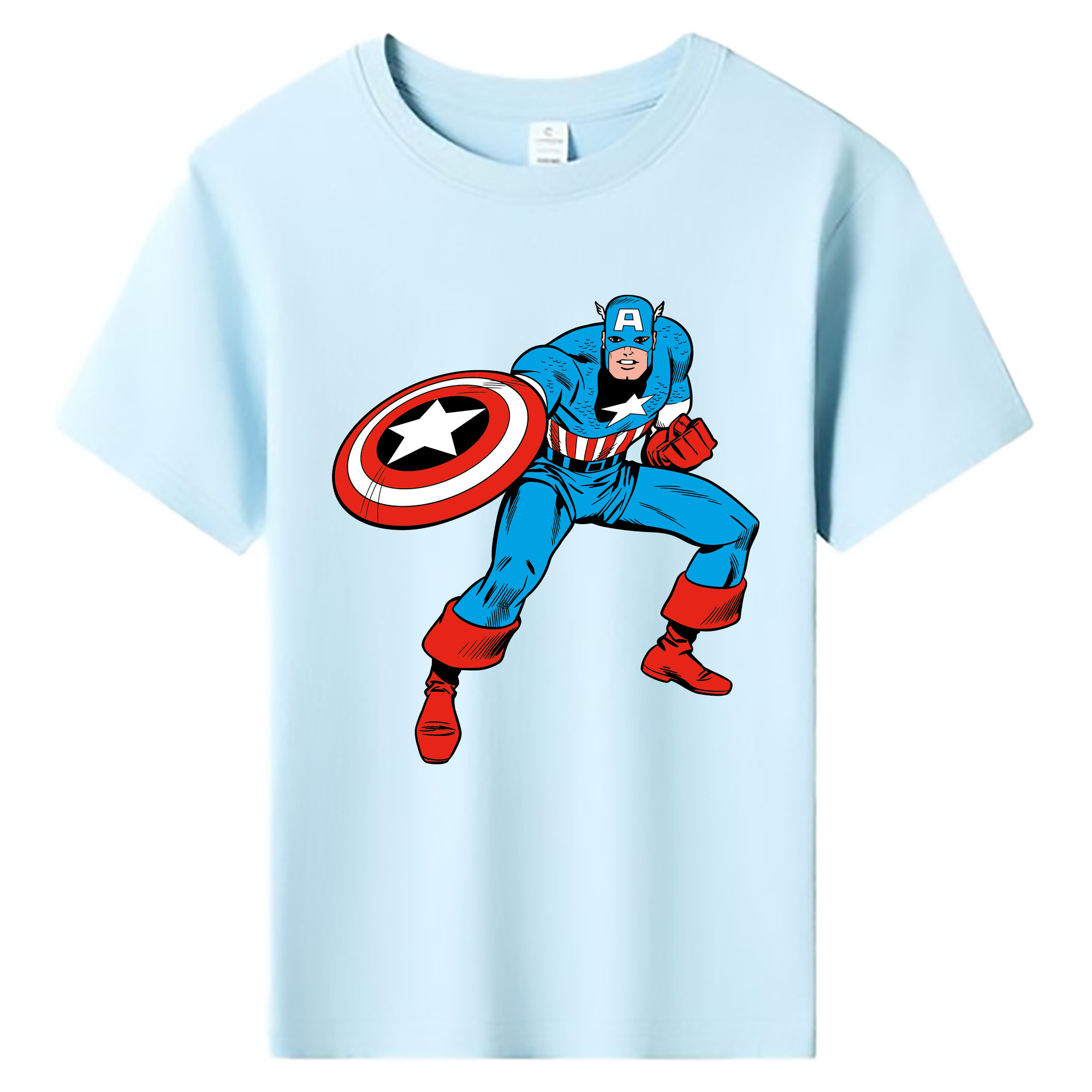 （画像用） アベンジャーズ The Avengers 綿100％キッズTシャツ（フロントプリント）